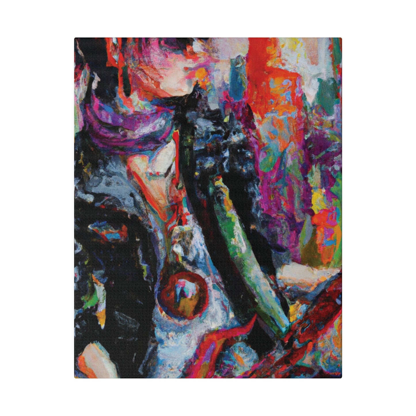 4532P - Rockstar Oil Painting Style Print | Poster | Home Decor | Wall Art | Music Art | Canvas