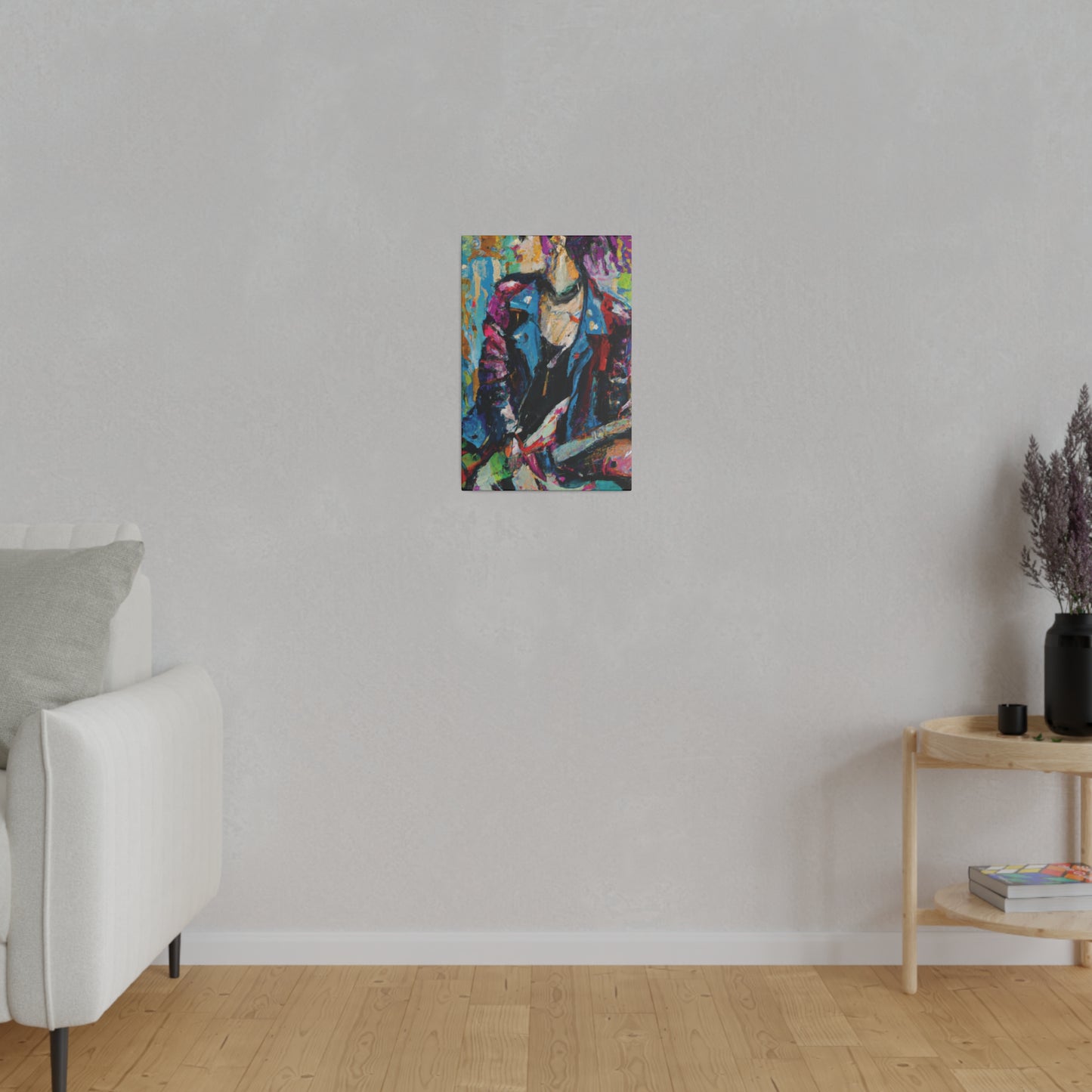9653F - Rockstar Oil Painting Style Print | Poster | Home Decor | Wall Art | Music Art | Canvas