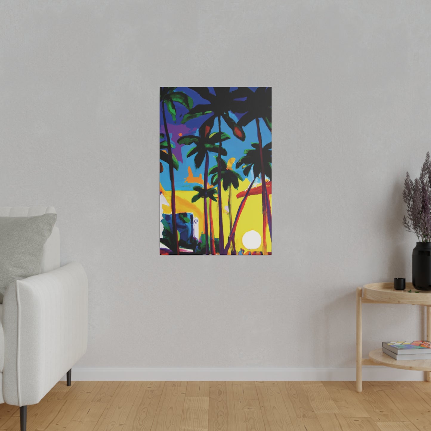 7182X - Miami Beach Sunset Painting Print | Miami | Beach | Sunset | Poster | Home Decor | Wall Art | Canvas