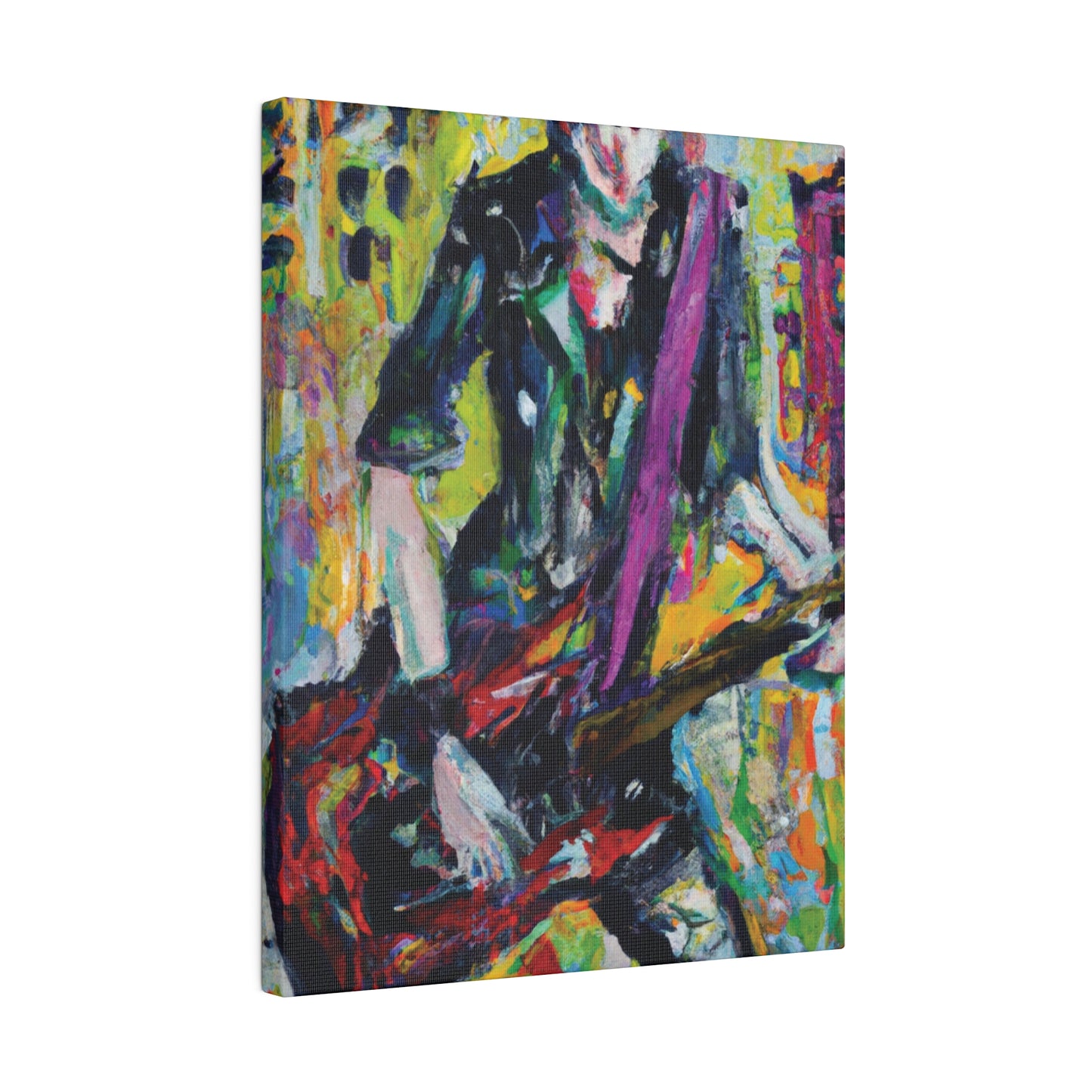 5521G - Rockstar Oil Painting Style Print | Poster | Home Decor | Wall Art | Music Art | Canvas