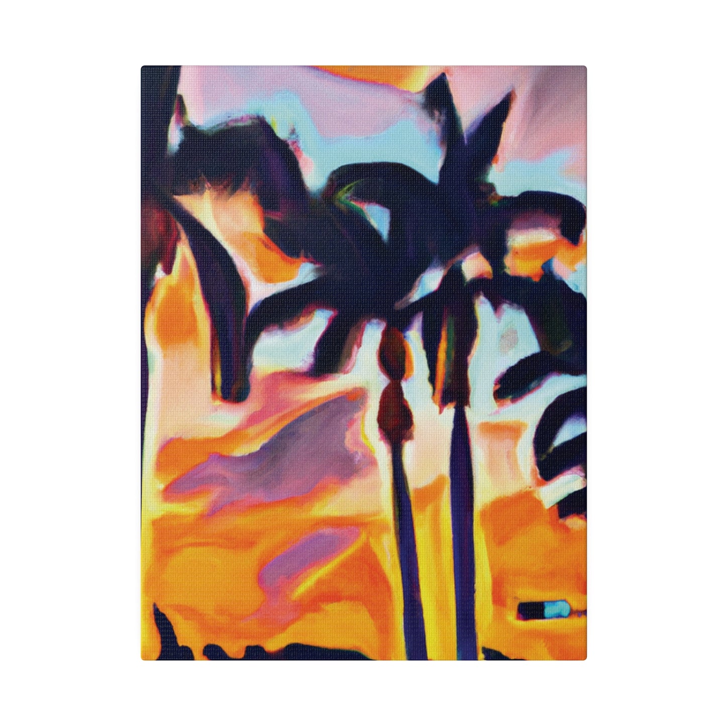 9435K - Miami Beach Sunset Painting Print | Miami | Beach | Sunset | Poster | Home Decor | Wall Art | Canvas