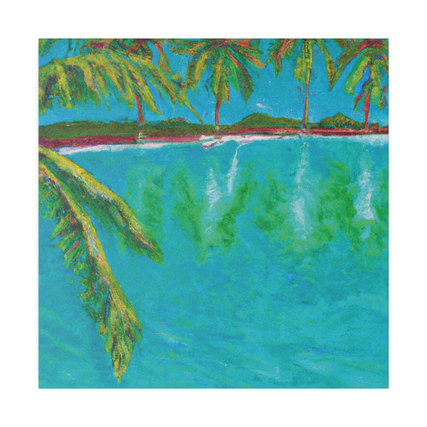 3255Q - Bahamas Ocean Painting Print | Bahamas | Ocean | Beach | Poster | Home Decor | Wall Art | Canvas