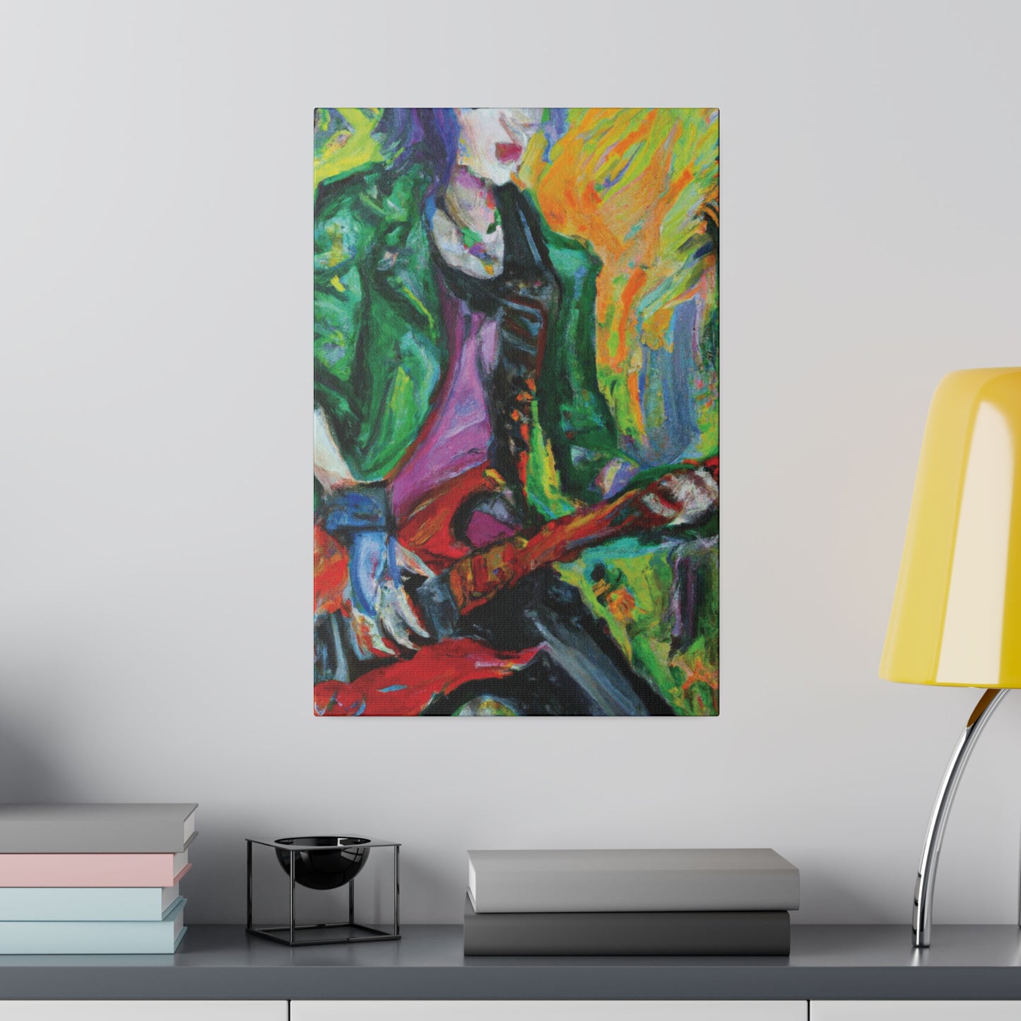 8272F - Rockstar Oil Painting Style Print | Poster | Home Decor | Wall Art | Music Art | Canvas