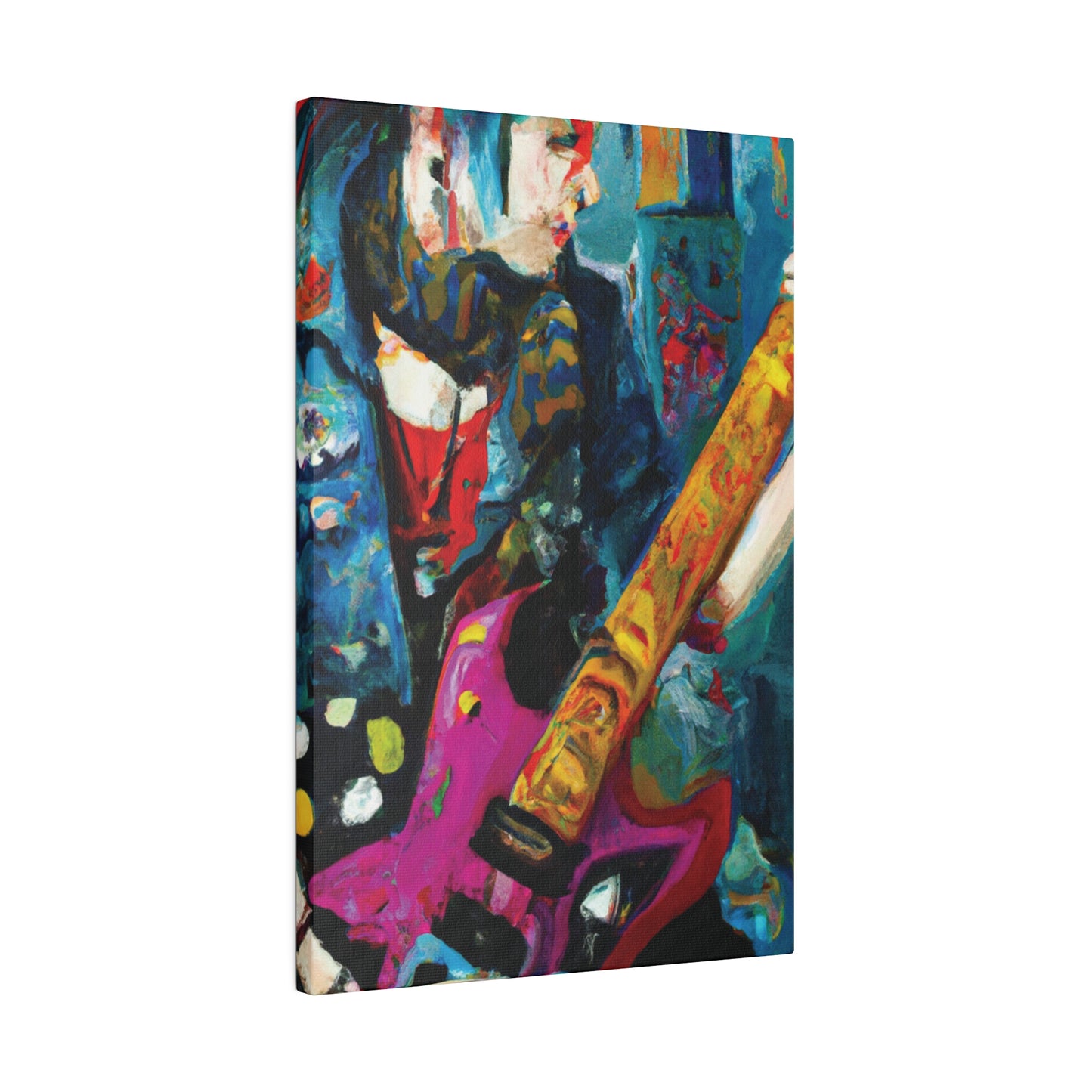 7272P - Rockstar Oil Painting Style Print | Poster | Home Decor | Wall Art | Music Art | Canvas