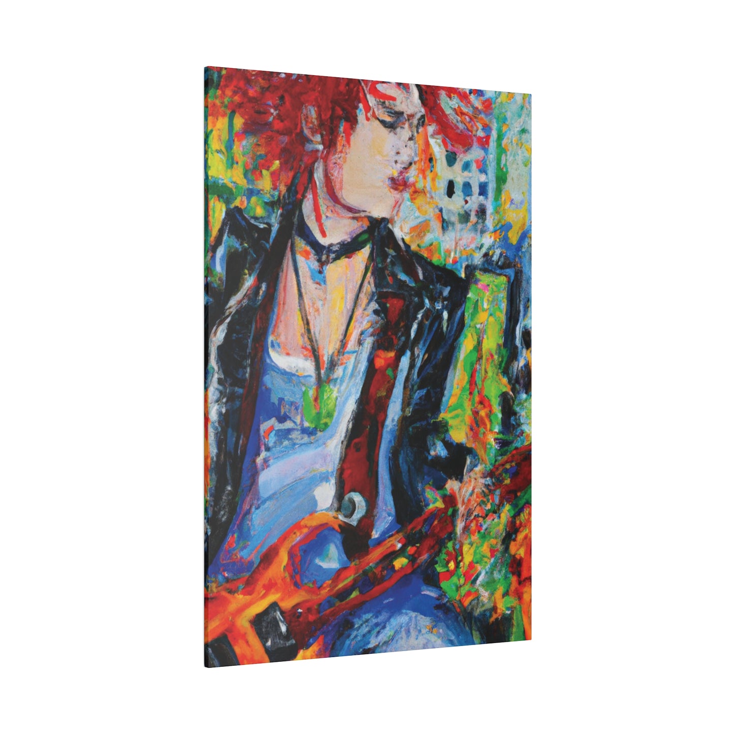 9144X - Rockstar Oil Painting Style Print | Poster | Home Decor | Wall Art | Music Art | Canvas