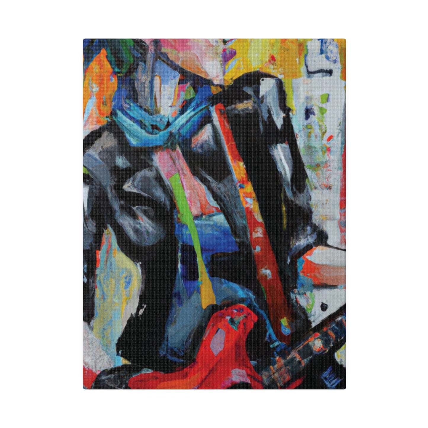 3614G - Rockstar Oil Painting Style Print | Poster | Home Decor | Wall Art | Music Art | Canvas