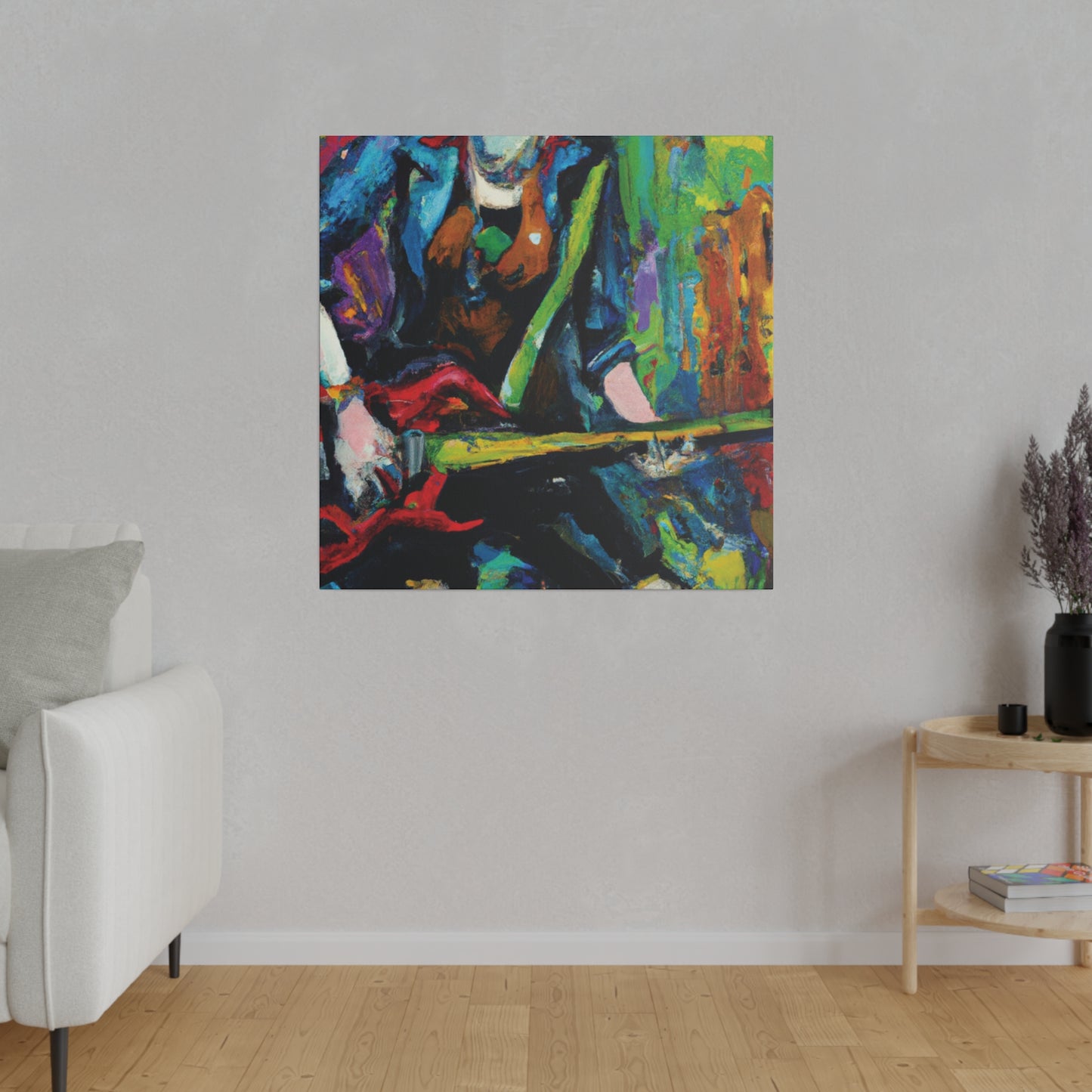 2285H - Rockstar Oil Painting Style Print | Poster | Home Decor | Wall Art | Music Art | Canvas