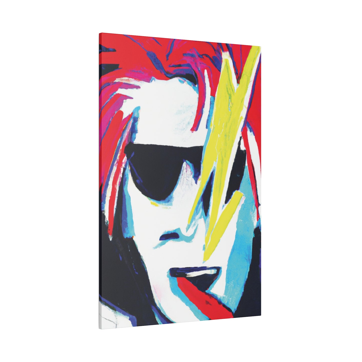 6481K - Rockstar Painting Print | Face | Abstract | Poster | Home Decor | Wall Art | Music Art | Canvas