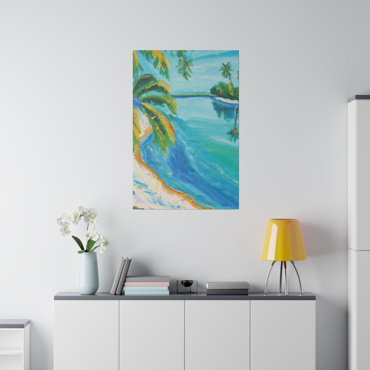 5339K - Bahamas Ocean Painting Print | Bahamas | Ocean | Beach | Poster | Home Decor | Wall Art | Canvas