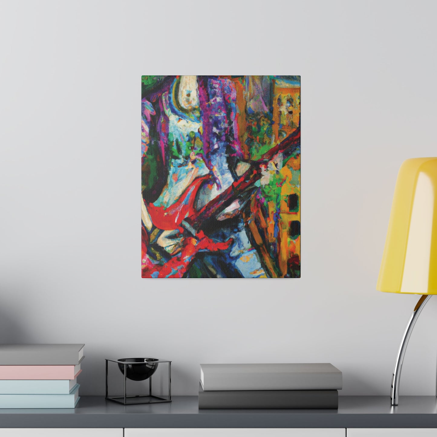 8263J - Rockstar Oil Painting Style Print | Poster | Home Decor | Wall Art | Music Art | Canvas