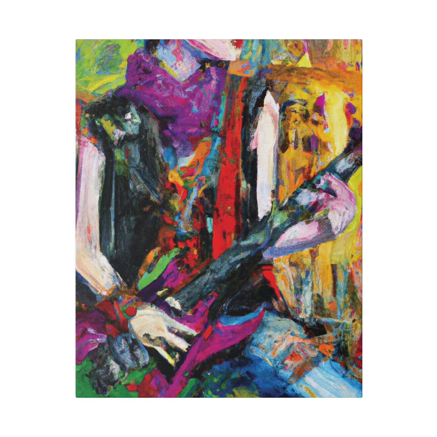 3088A - Rockstar Oil Painting Style Print | Poster | Home Decor | Wall Art | Music Art | Canvas