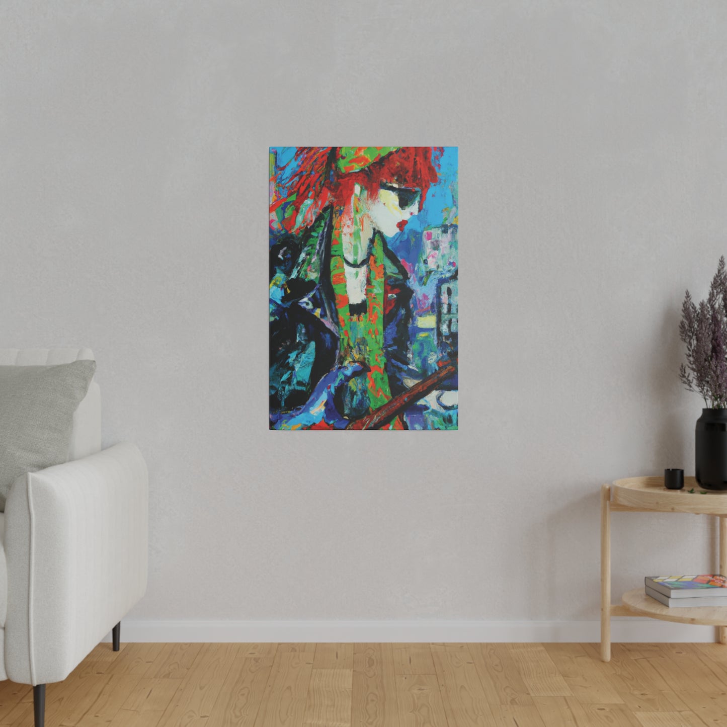 2398Y - Rockstar Oil Painting Style Print | Poster | Home Decor | Wall Art | Music Art | Canvas