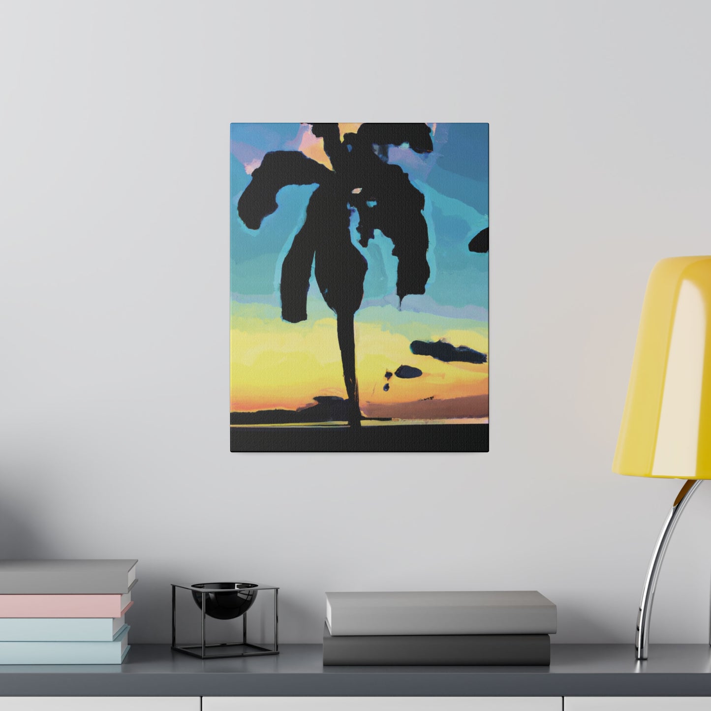 3232A - Miami Beach Sunset Painting Print | Miami | Beach | Sunset | Poster | Home Decor | Wall Art | Canvas