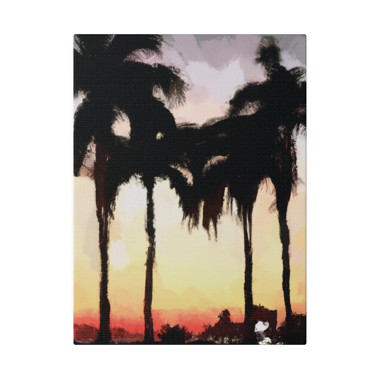 4763J - Miami Beach Sunset Painting Print | Miami | Beach | Sunset | Poster | Home Decor | Wall Art | Canvas