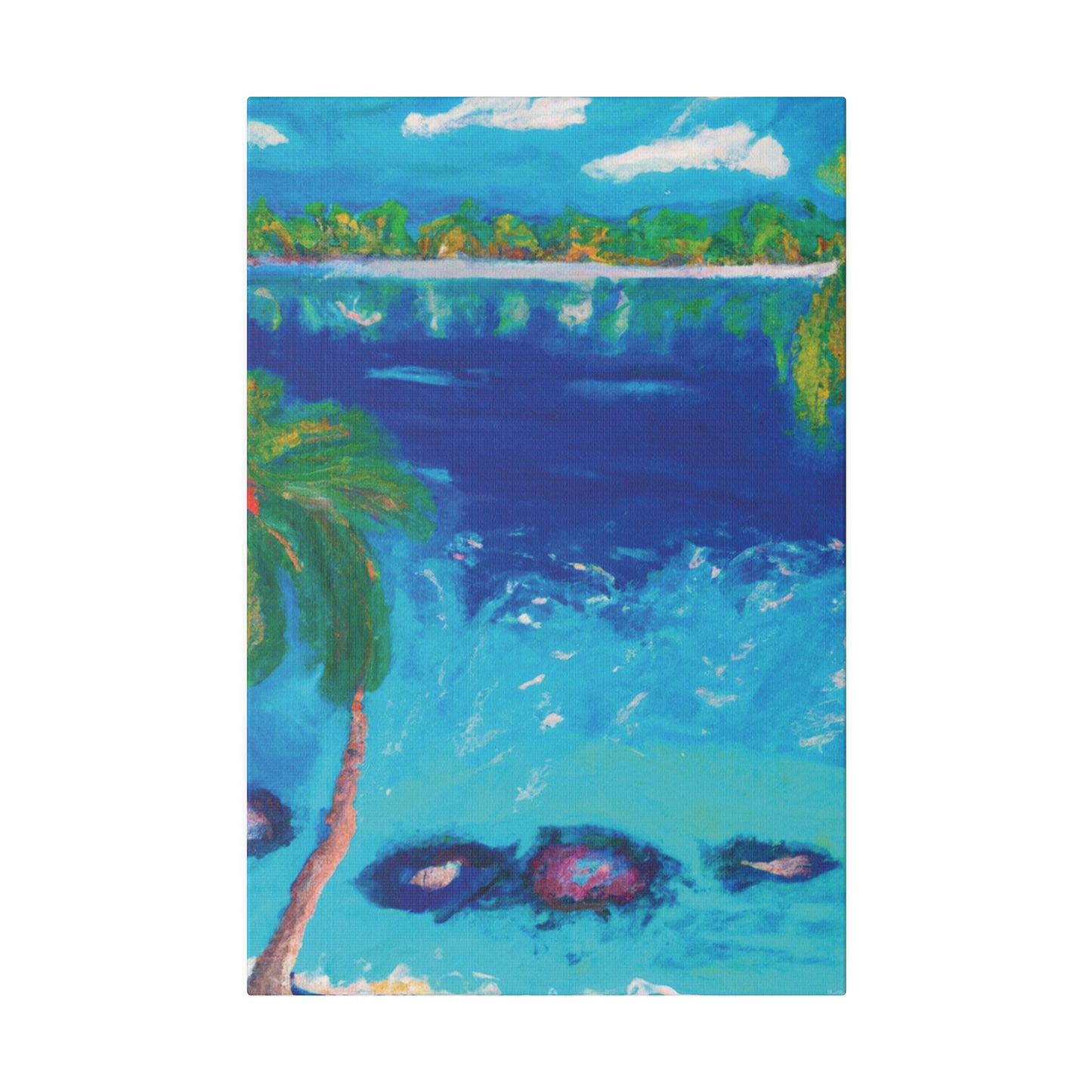 9850E - Bahamas Ocean Painting Print | Bahamas | Ocean | Beach | Poster | Home Decor | Wall Art | Canvas