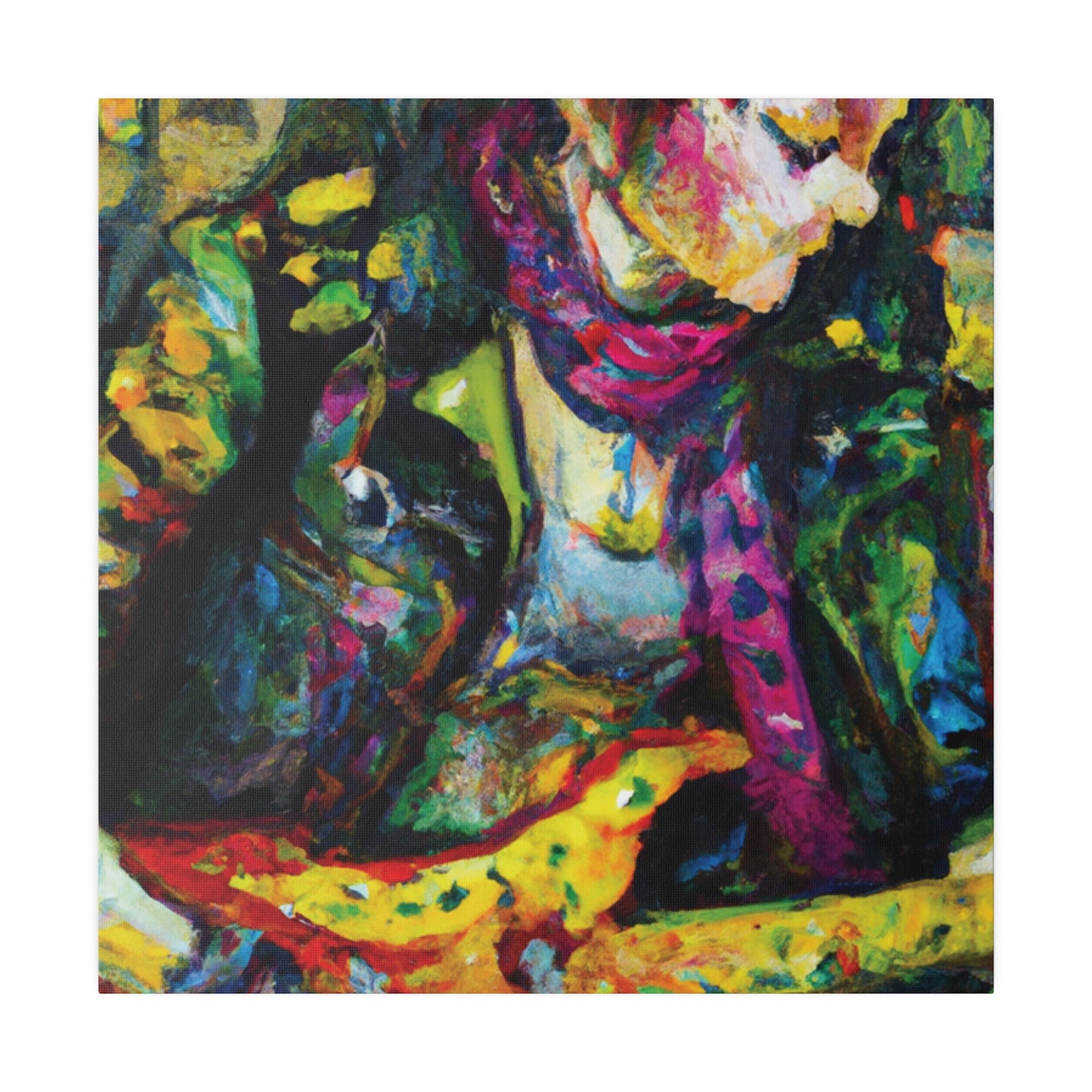 3668A - Rockstar Oil Painting Style Print | Poster | Home Decor | Wall Art | Music Art | Canvas