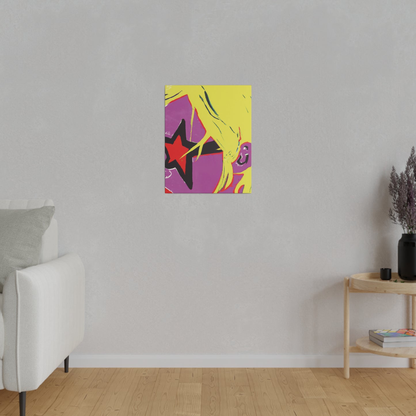 938K - Rockstar Painting Print | Face | Abstract | Poster | Home Decor | Wall Art | Music Art | Canvas