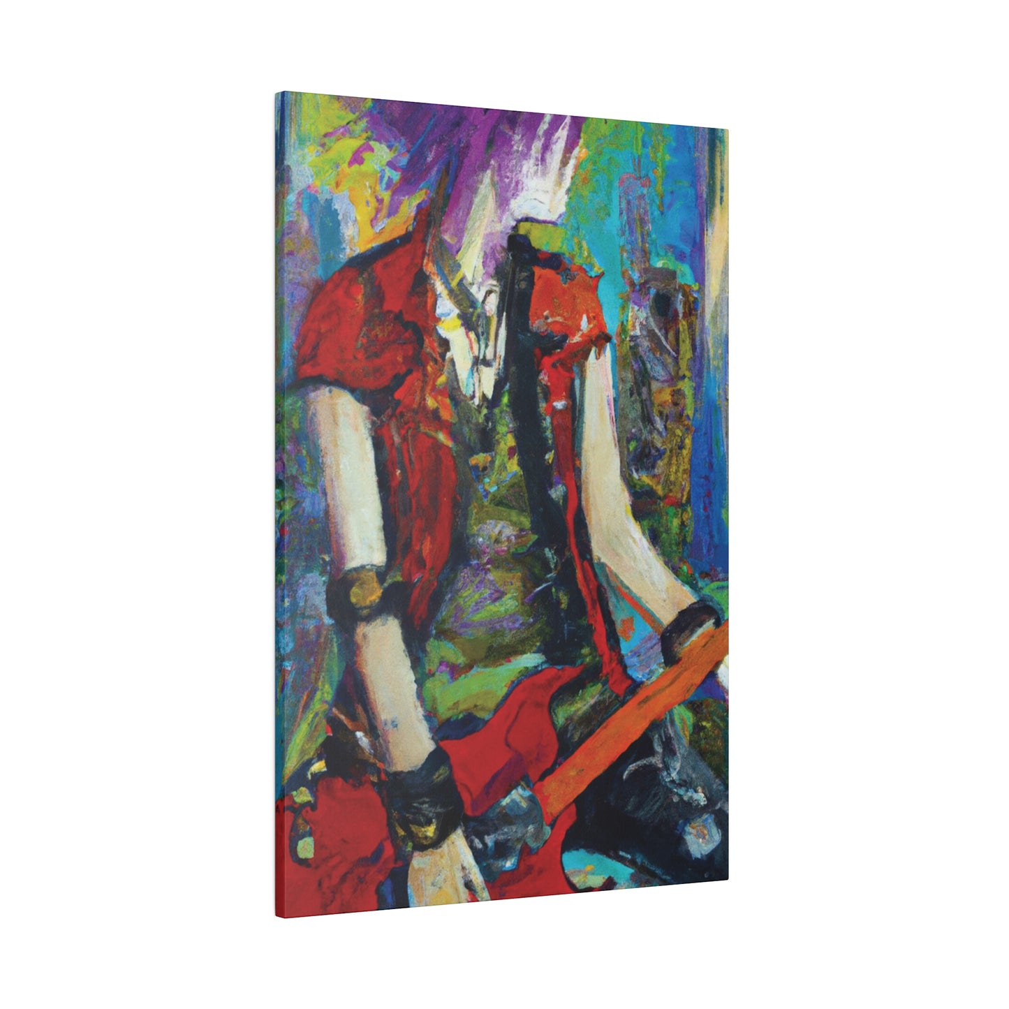 2205O - Rockstar Oil Painting Style Print | Poster | Home Decor | Wall Art | Music Art | Canvas