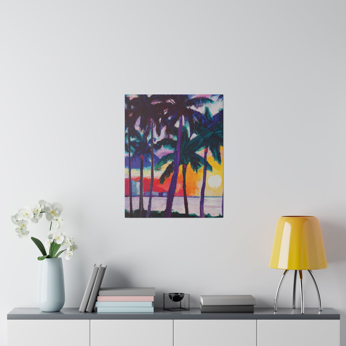 3259X - Miami Beach Sunset Painting Print | Miami | Beach | Sunset | Poster | Home Decor | Wall Art | Canvas