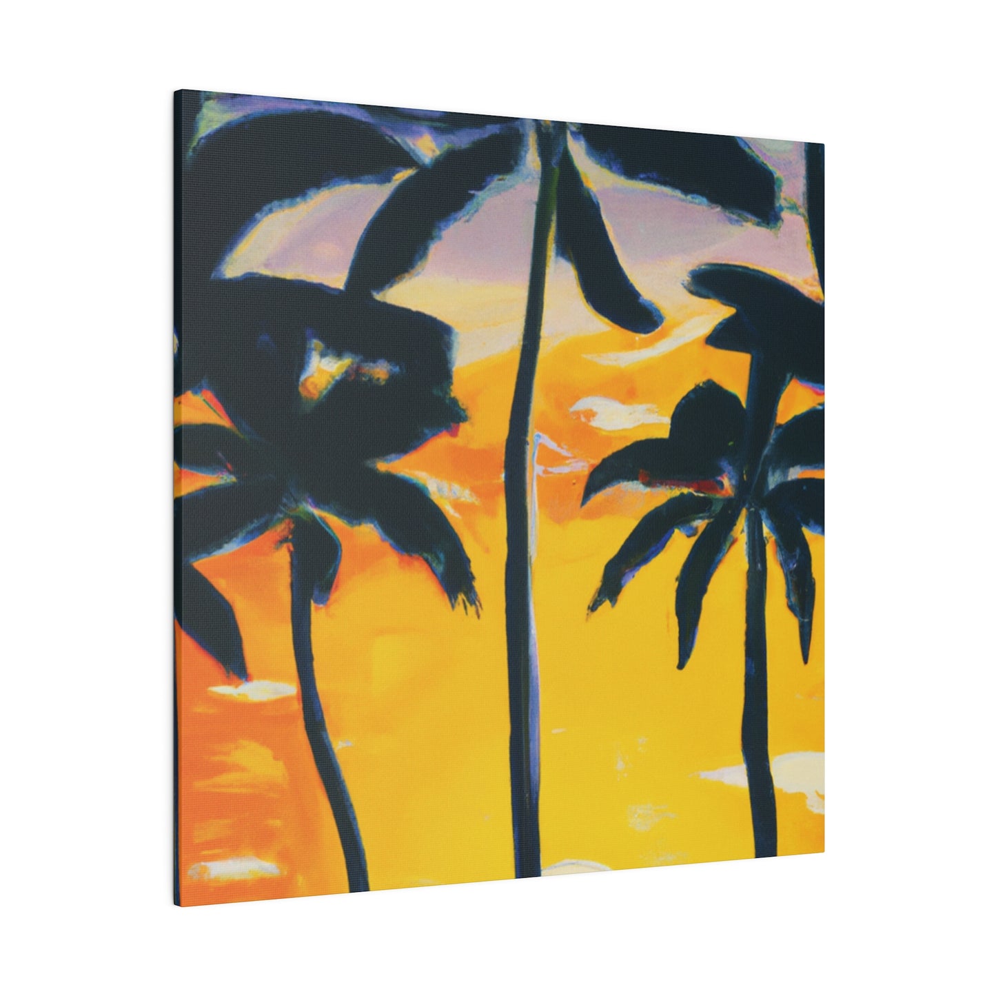 7390N - Miami Beach Sunset Painting Print | Miami | Beach | Sunset | Poster | Home Decor | Wall Art | Canvas