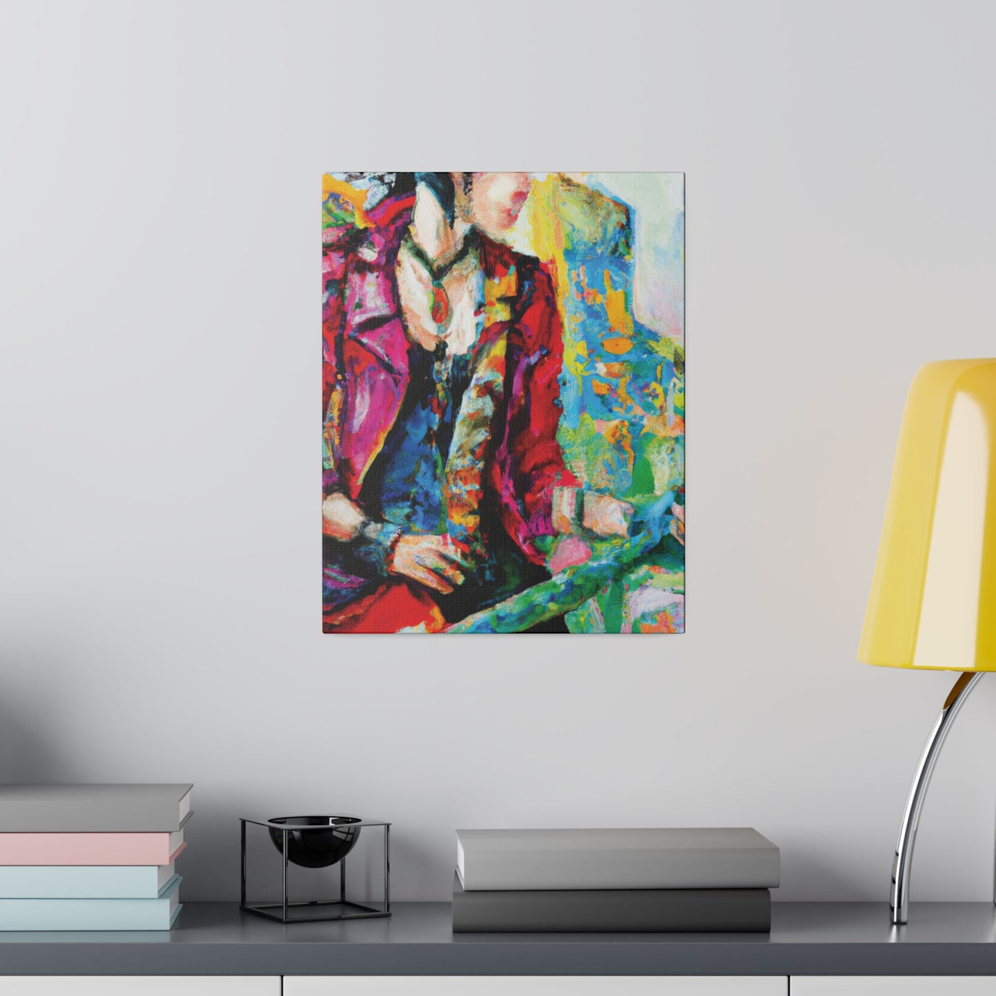 7234K - Rockstar Oil Painting Style Print | Poster | Home Decor | Wall Art | Music Art | Canvas