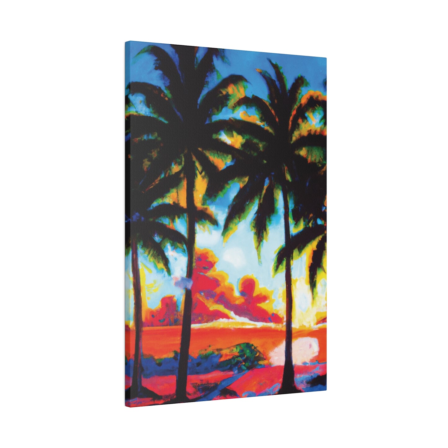 941Q - Miami Beach Sunset Painting Print | Miami | Beach | Sunset | Poster | Home Decor | Wall Art | Canvas