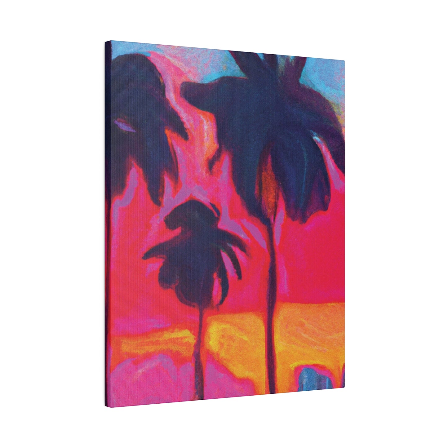 4879H - Miami Beach Sunset Painting Print | Miami | Beach | Sunset | Poster | Home Decor | Wall Art | Canvas