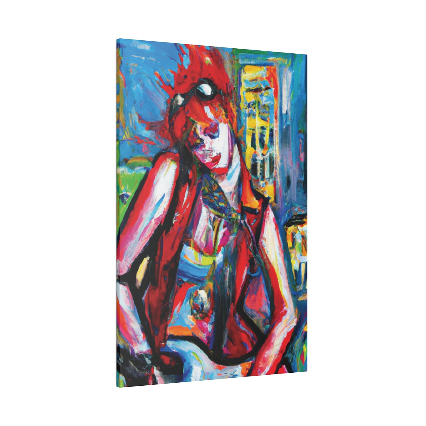 8456P - Rockstar Oil Painting Style Print | Poster | Home Decor | Wall Art | Music Art | Canvas