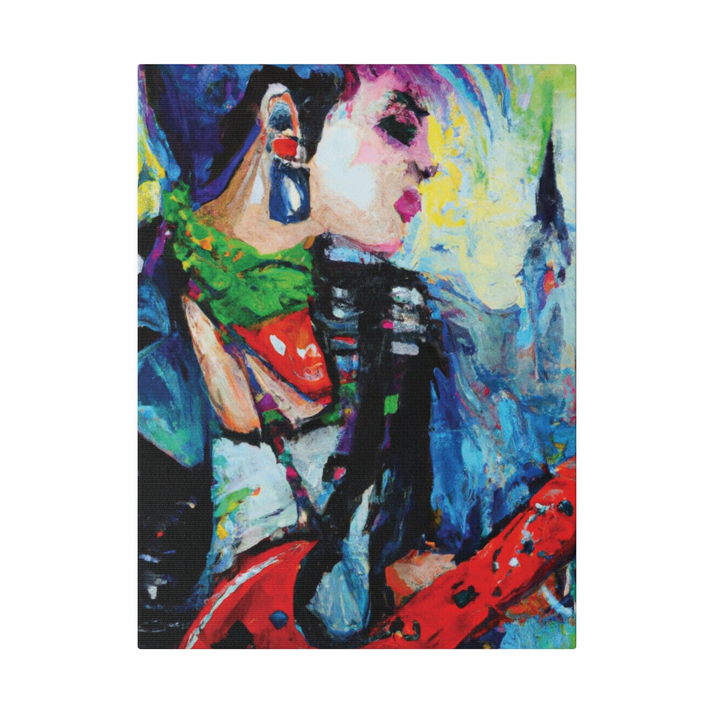 2183C - Rockstar Oil Painting Style Print | Poster | Home Decor | Wall Art | Music Art | Canvas