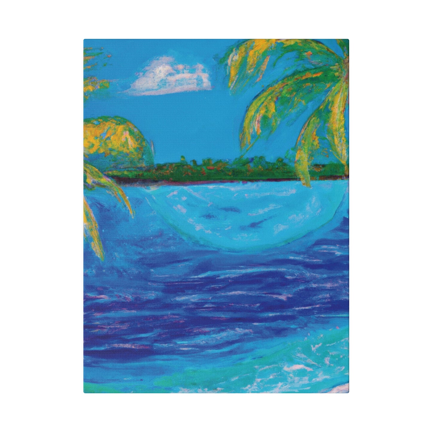 6704T - Bahamas Ocean Painting Print | Bahamas | Ocean | Beach | Poster | Home Decor | Wall Art | Canvas