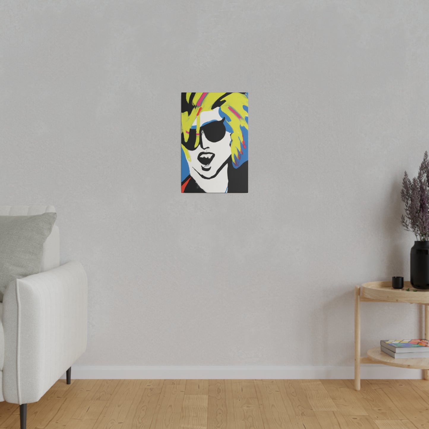 7500X - Rockstar Painting Print | Face | Abstract | Poster | Home Decor | Wall Art | Music Art | Canvas