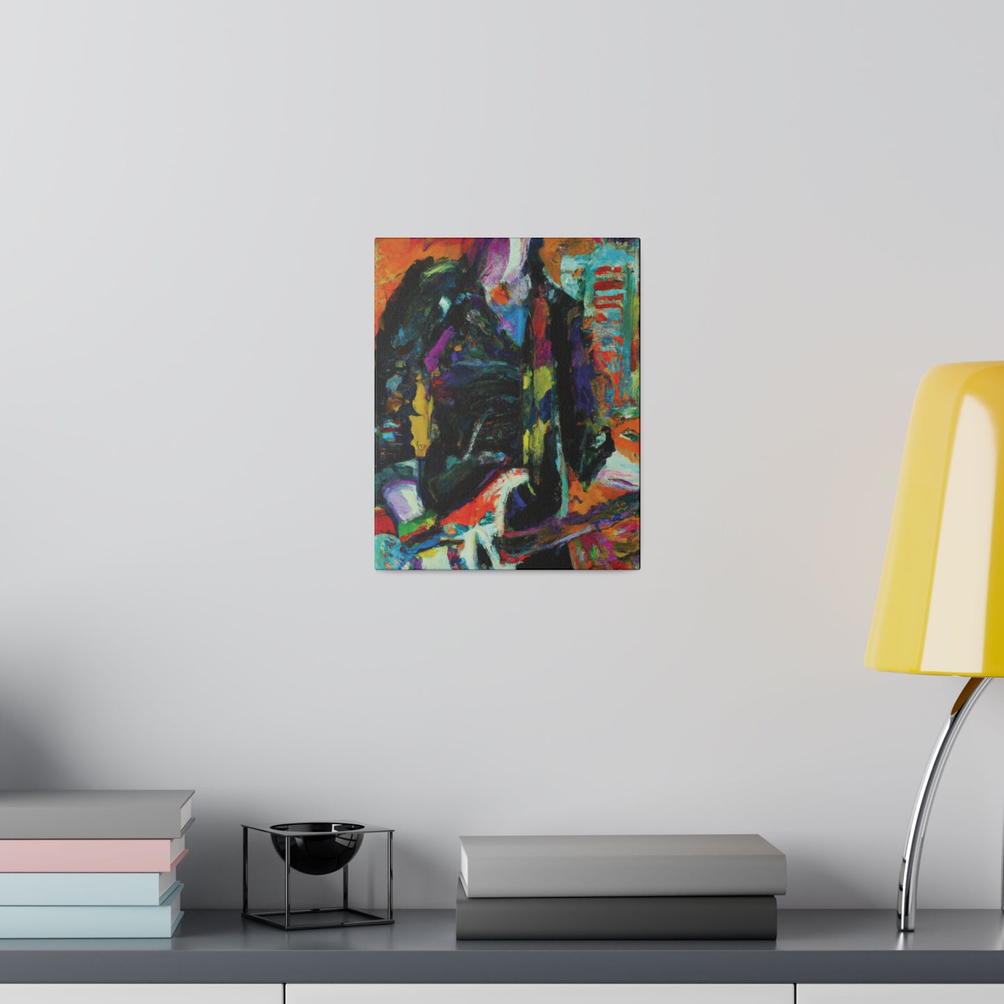 8673Z - Rockstar Oil Painting Style Print | Poster | Home Decor | Wall Art | Music Art | Canvas