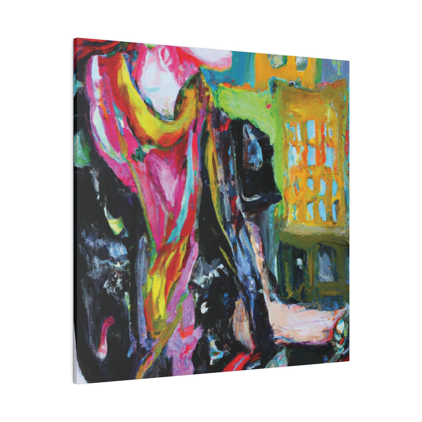 9896T - Rockstar Oil Painting Style Print | Poster | Home Decor | Wall Art | Music Art | Canvas