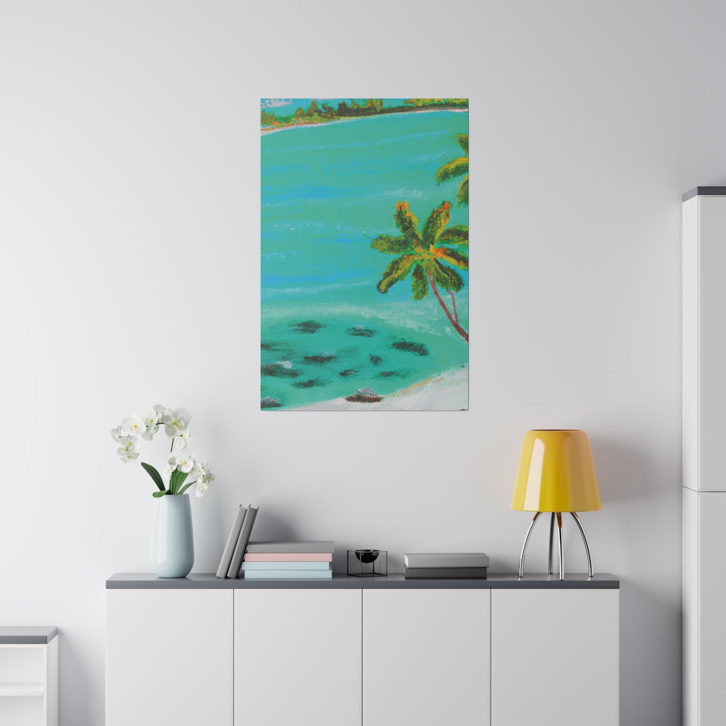 1417P - Bahamas Ocean Painting Print | Bahamas | Ocean | Beach | Poster | Home Decor | Wall Art | Canvas