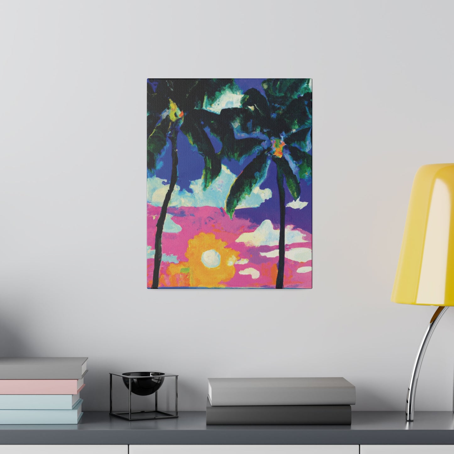 1951V - Miami Beach Sunset Painting Print | Miami | Beach | Sunset | Poster | Home Decor | Wall Art | Canvas