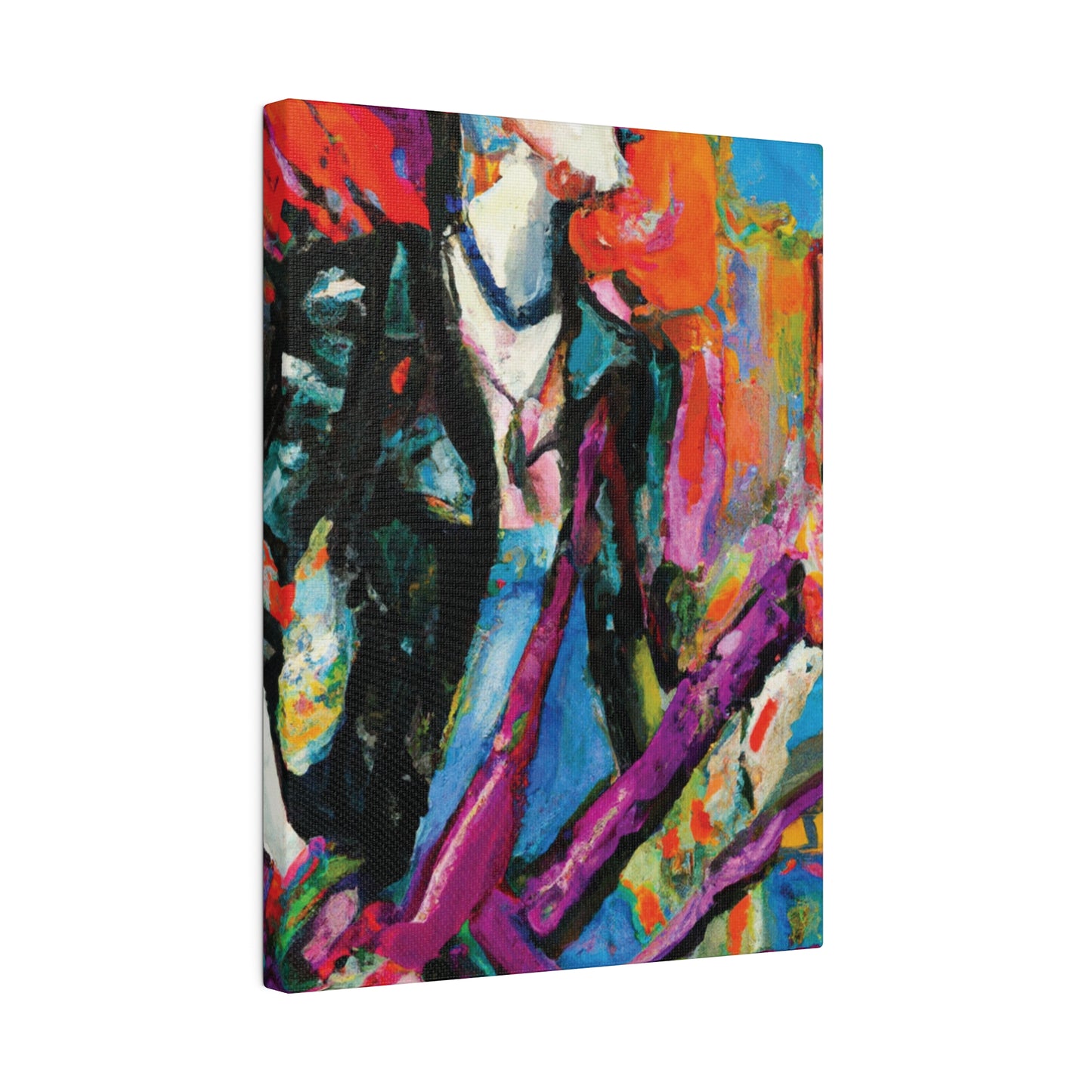 675Y - Rockstar Oil Painting Style Print | Poster | Home Decor | Wall Art | Music Art | Canvas