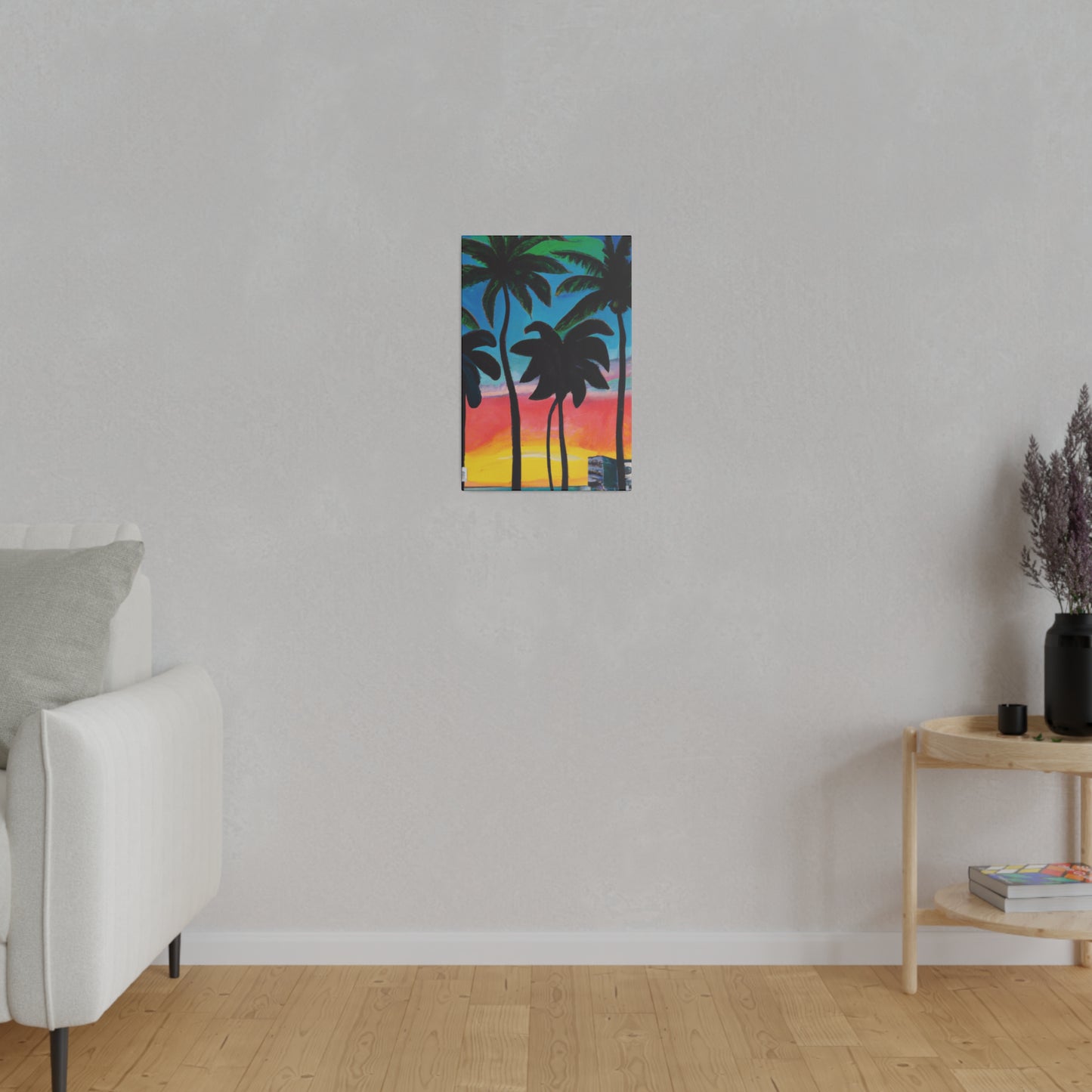 7322T - Miami Beach Sunset Painting Print | Miami | Beach | Sunset | Poster | Home Decor | Wall Art | Canvas