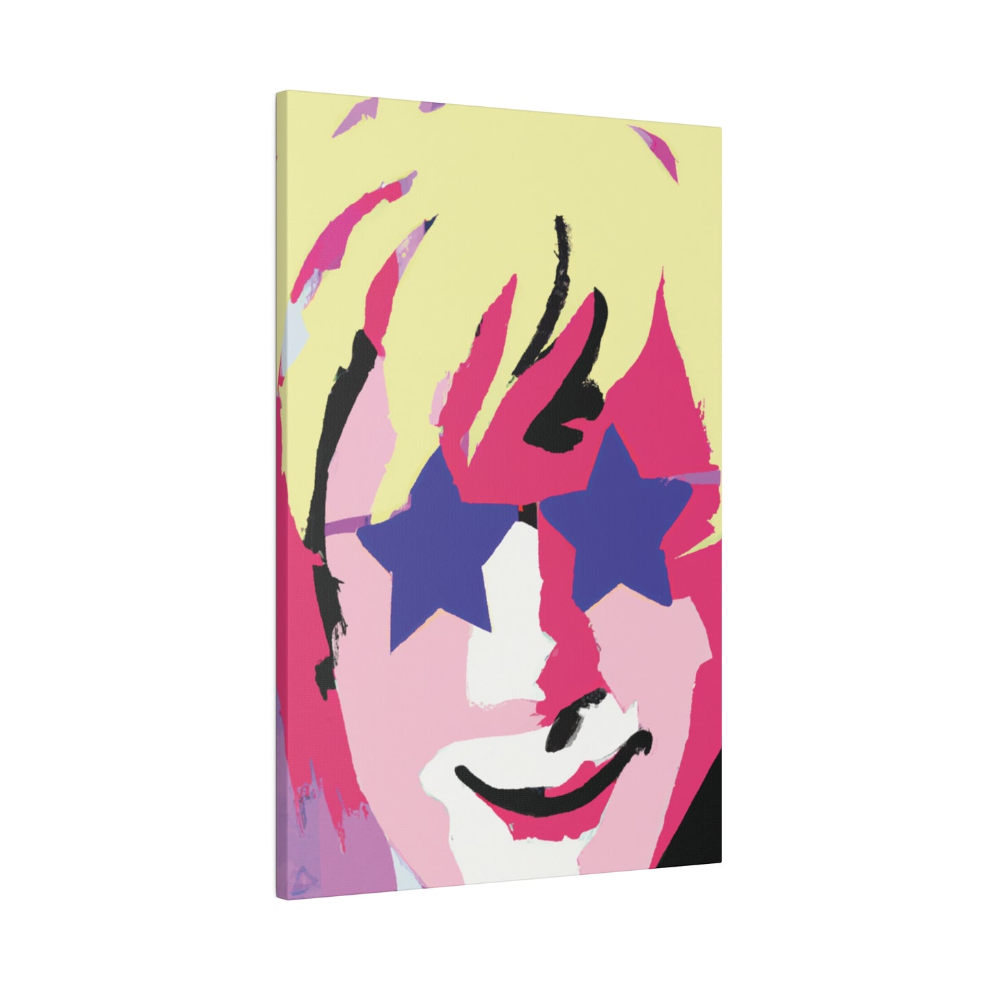 3558K - Rockstar Painting Print | Face | Abstract | Poster | Home Decor | Wall Art | Music Art | Canvas