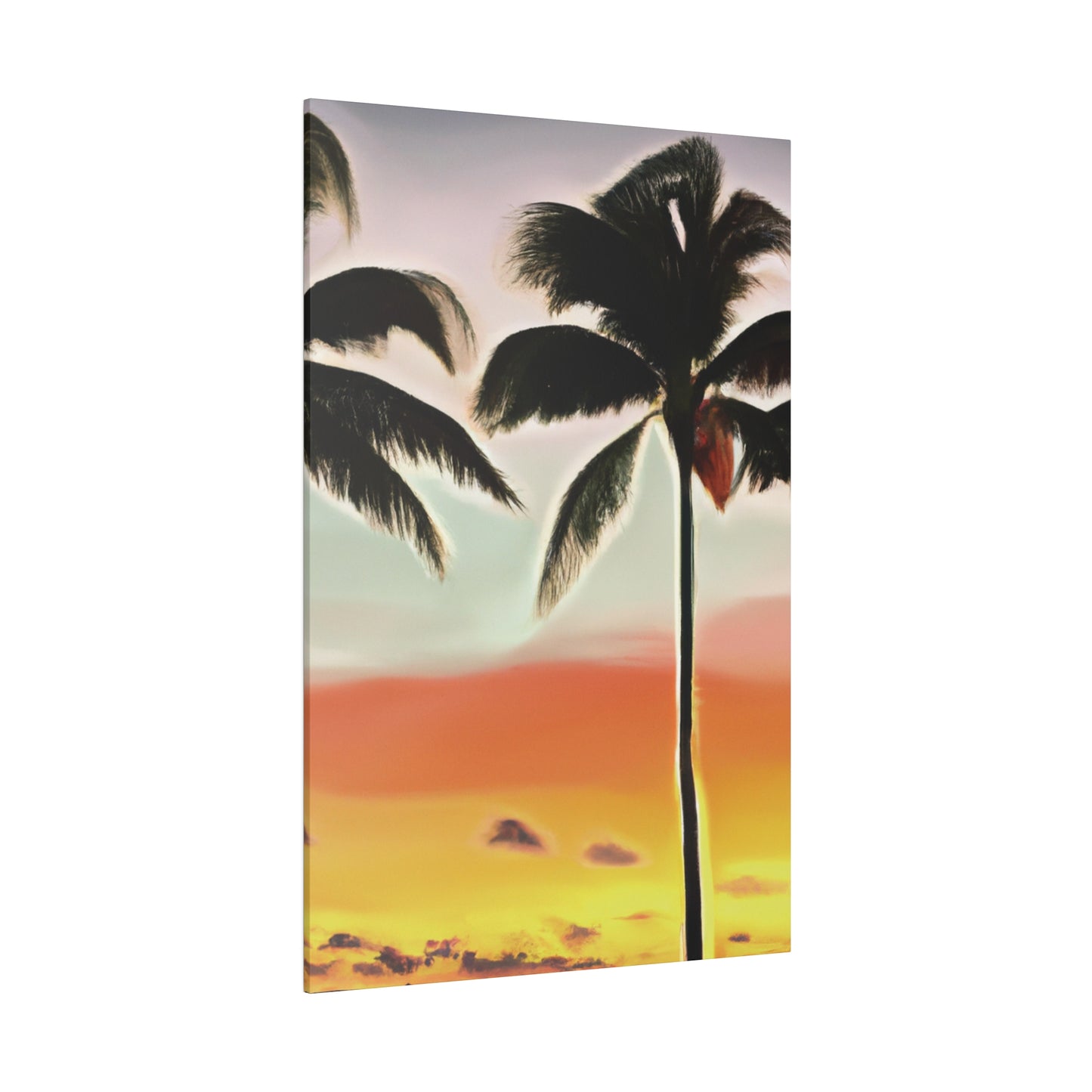 8646K - Miami Beach Sunset Painting Print | Miami | Beach | Sunset | Poster | Home Decor | Wall Art | Canvas