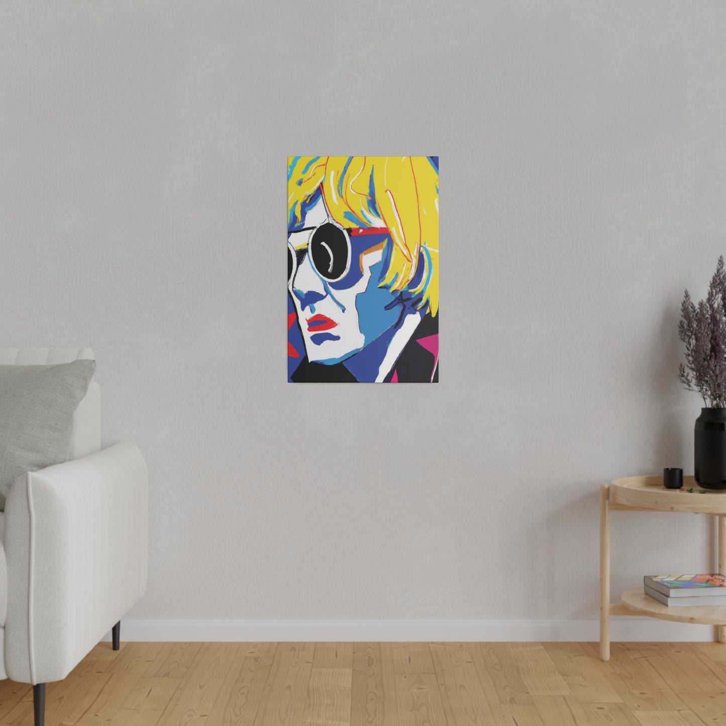 6259E - Rockstar Painting Print | Face | Abstract | Poster | Home Decor | Wall Art | Music Art | Canvas