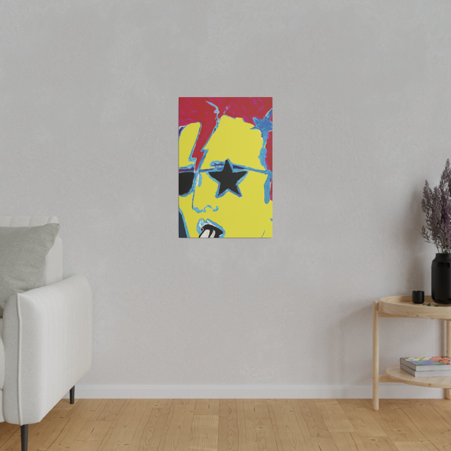 1454X - Rockstar Painting Print | Face | Abstract | Poster | Home Decor | Wall Art | Music Art | Canvas