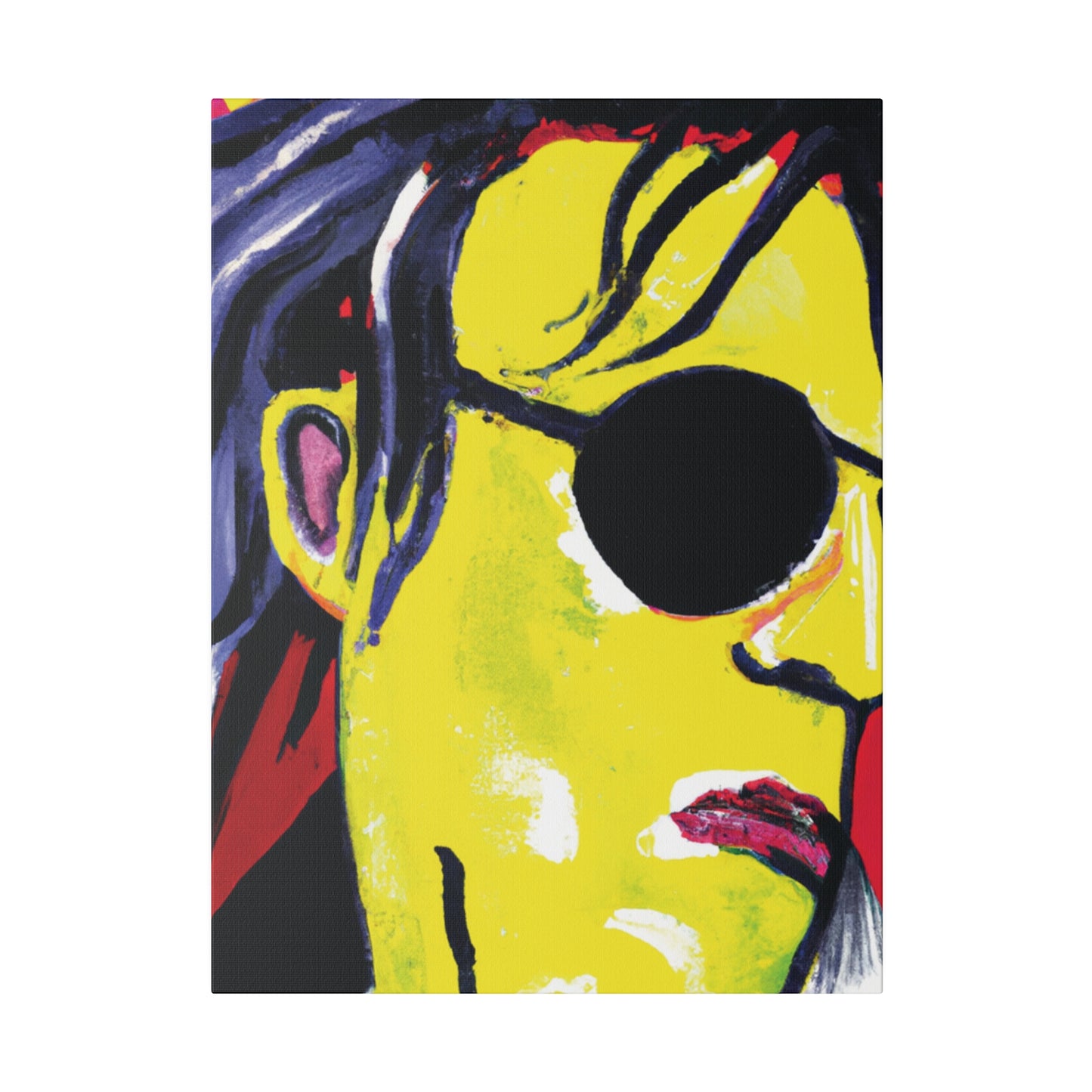 6607V - Rockstar Painting Print | Face | Abstract | Poster | Home Decor | Wall Art | Music Art | Canvas