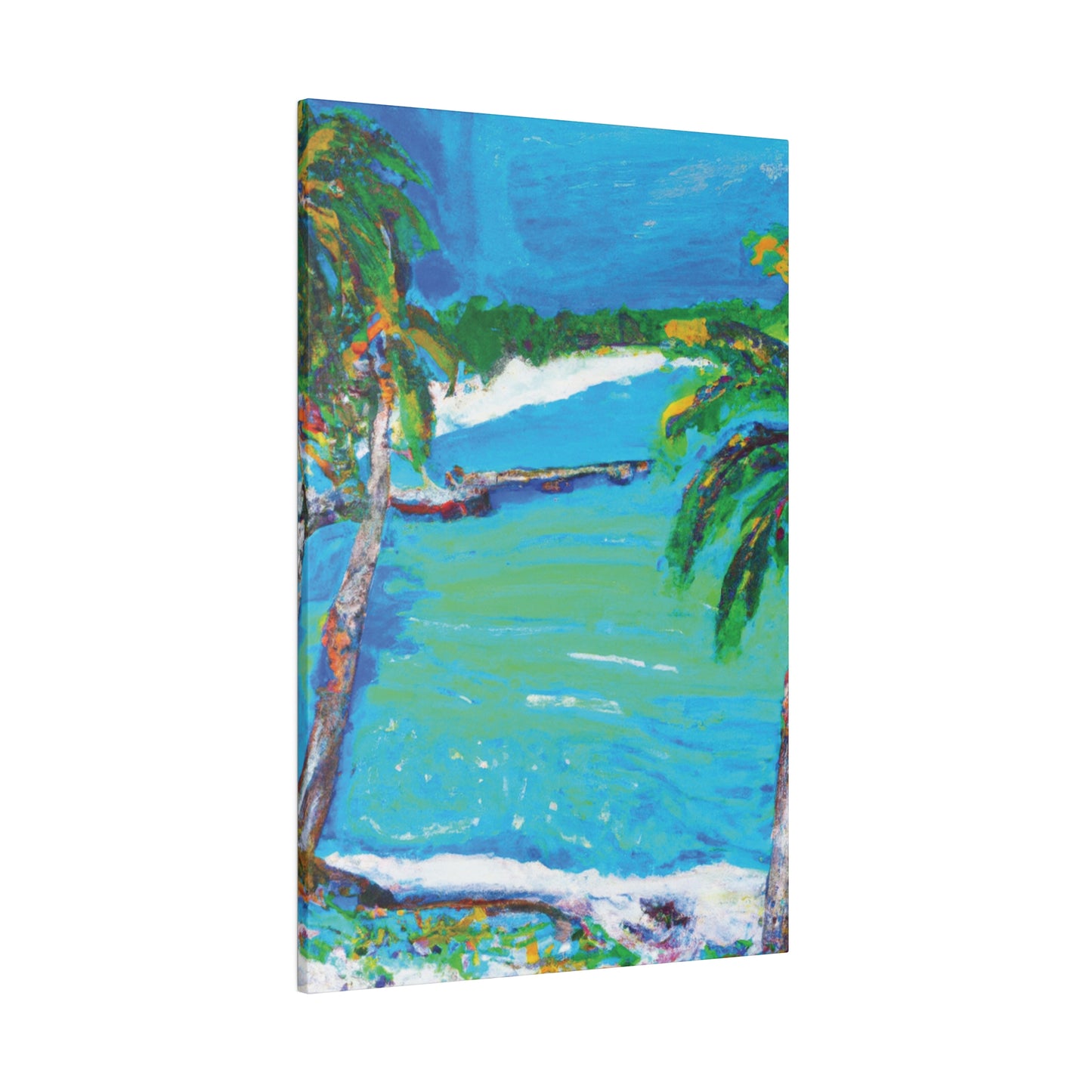 2499M - Bahamas Ocean Painting Print | Bahamas | Ocean | Beach | Poster | Home Decor | Wall Art | Canvas