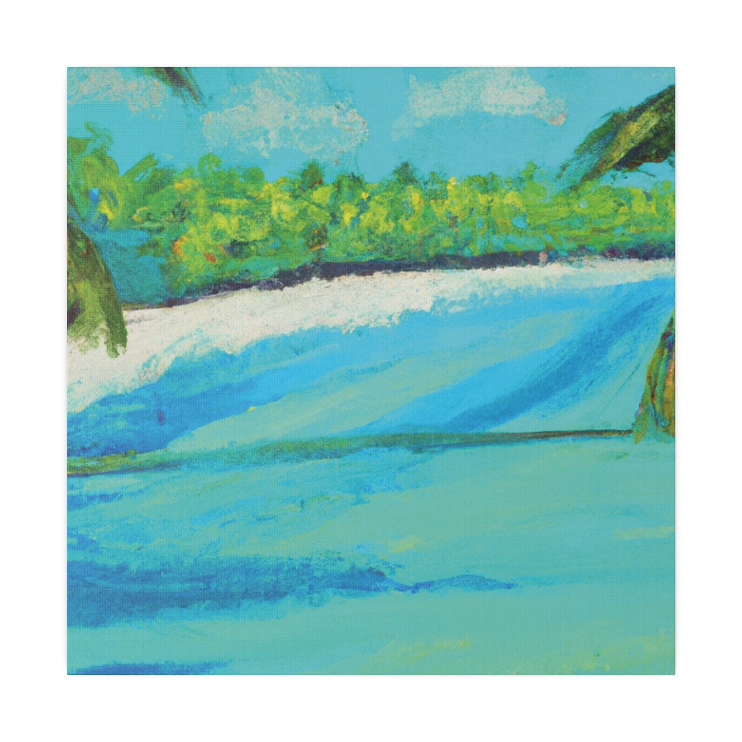 10781G - Bahamas Ocean Painting Print | Bahamas | Ocean | Beach | Poster | Home Decor | Wall Art | Canvas