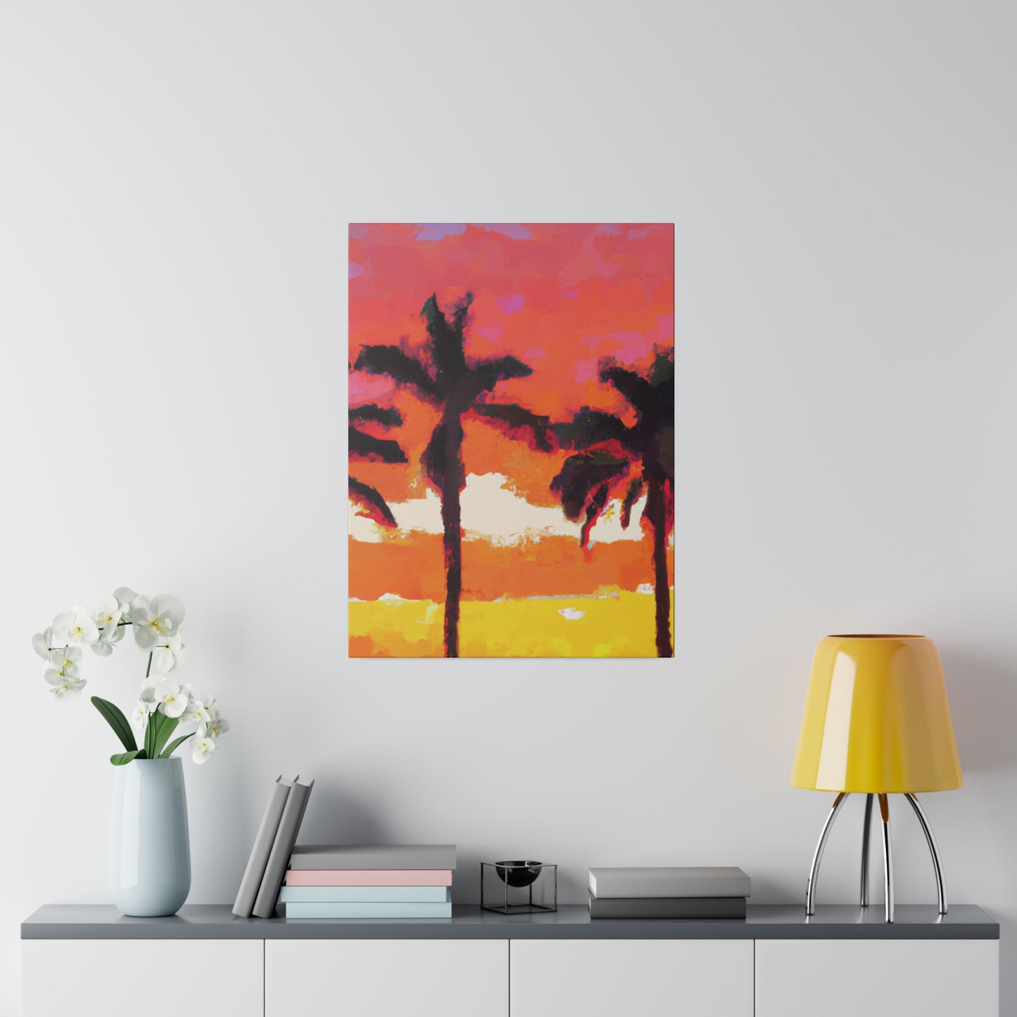 9356P - Miami Beach Sunset Painting Print | Miami | Beach | Sunset | Poster | Home Decor | Wall Art | Canvas