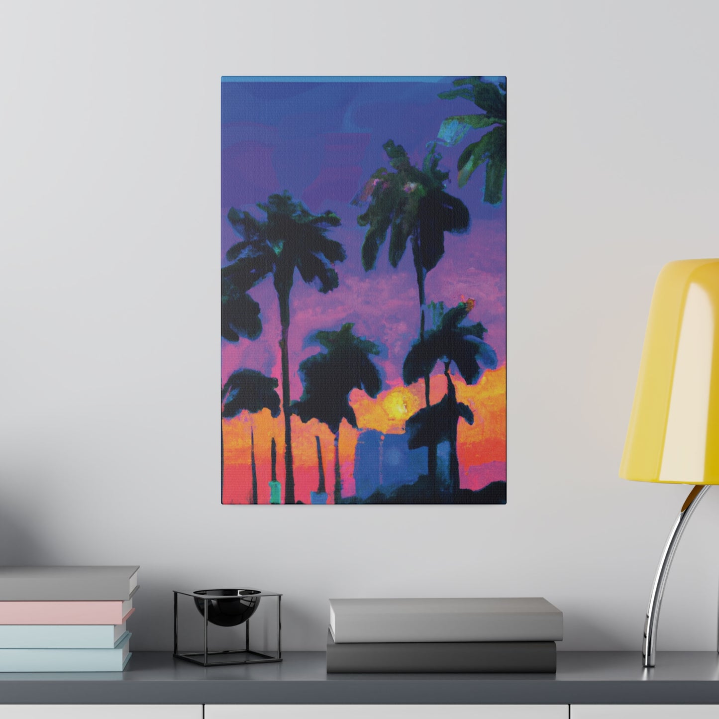 9232V - Miami Beach Sunset Painting Print | Miami | Beach | Sunset | Poster | Home Decor | Wall Art | Canvas