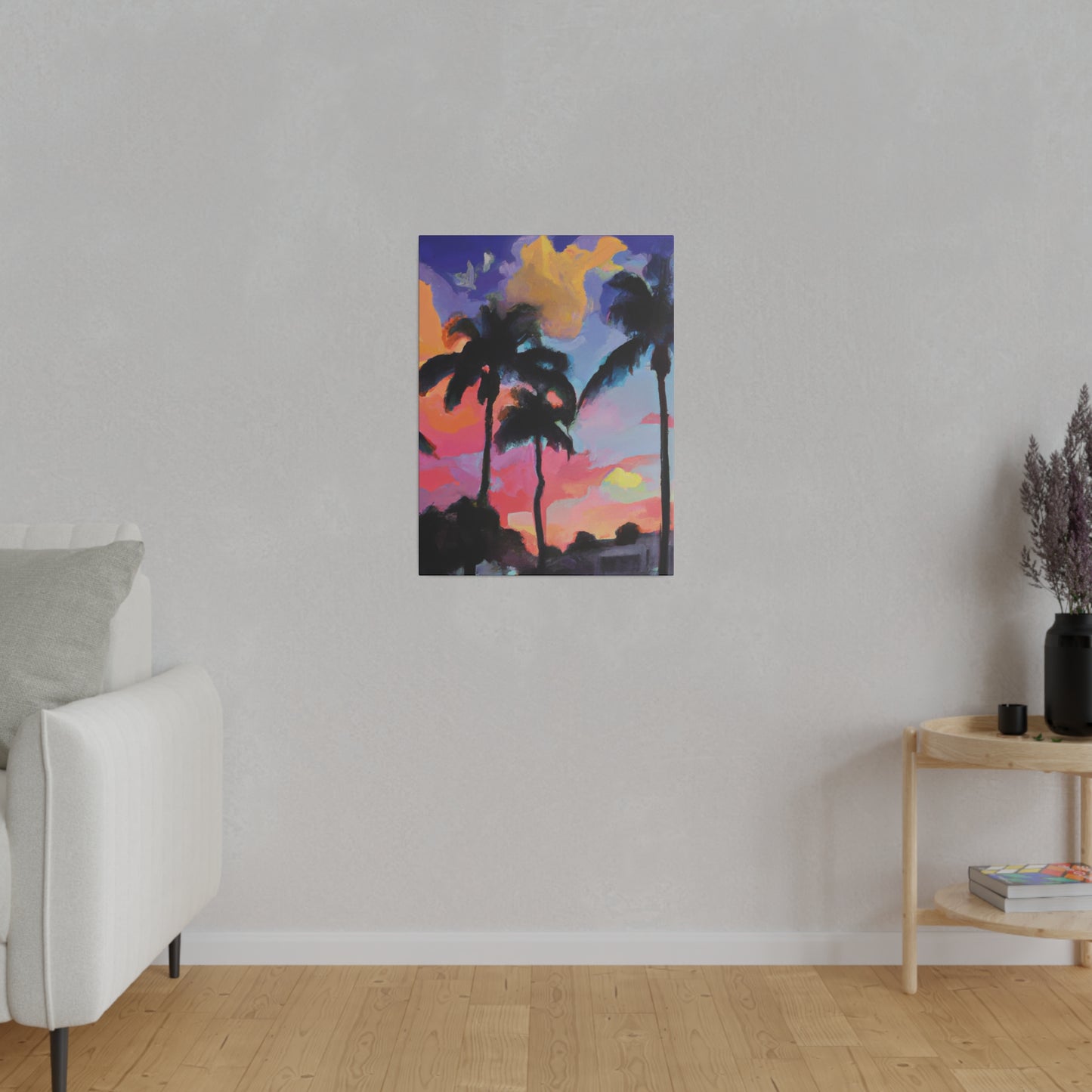 5334Q - Miami Beach Sunset Painting Print | Miami | Beach | Sunset | Poster | Home Decor | Wall Art | Canvas