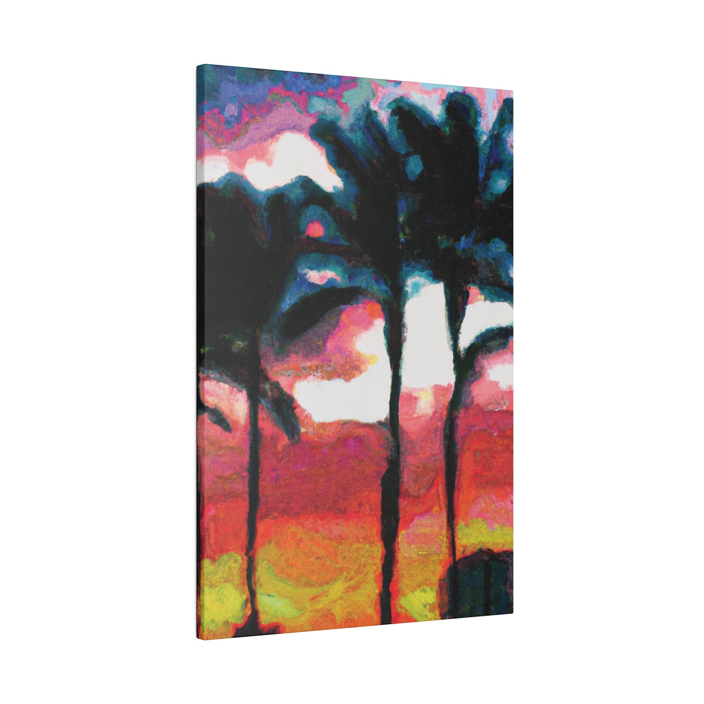 9677K - Miami Beach Sunset Painting Print | Miami | Beach | Sunset | Poster | Home Decor | Wall Art | Canvas