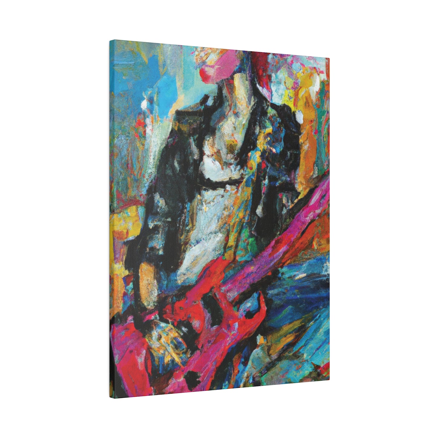 472O - Rockstar Oil Painting Style Print | Poster | Home Decor | Wall Art | Music Art | Canvas