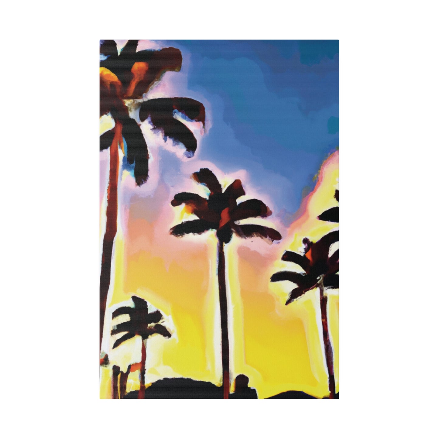 3437Q - Miami Beach Sunset Painting Print | Miami | Beach | Sunset | Poster | Home Decor | Wall Art | Canvas